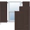 Ekena Millwork 12W x 77H Americraft Two Equal Louver Exterior Real Wood Shutters, Raisin Brown, PR RW101LV12X77TBH - alternate 1
